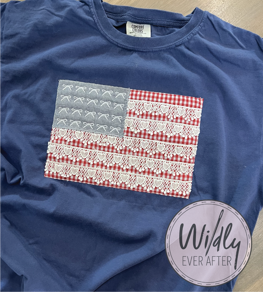 Flag Applique Tshirt