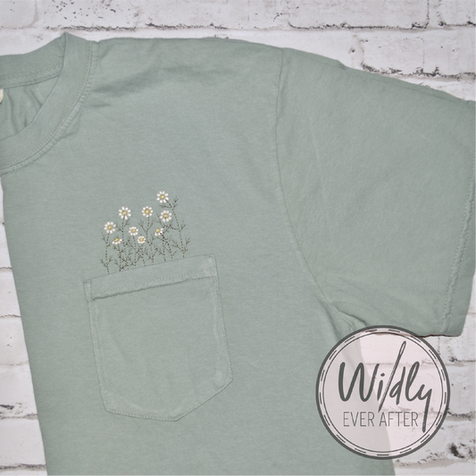 Adult Flower Pocket Tee