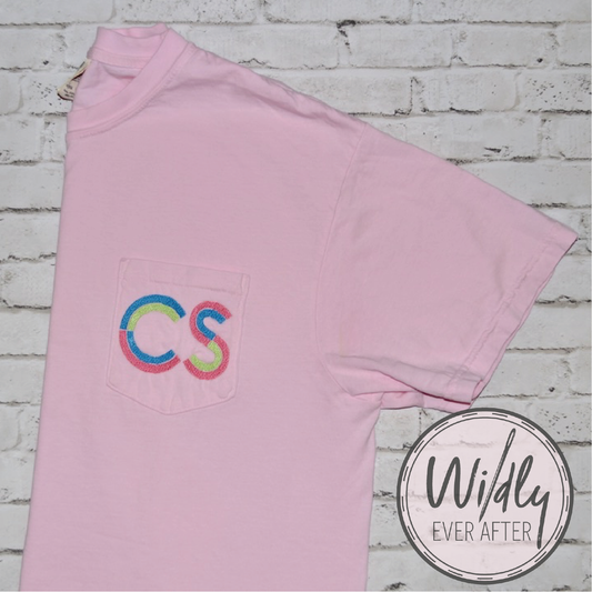 Adult Madison Monogram Pocket Tee