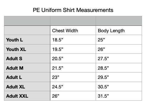 TCS PE Uniform Shirt (Logic and Rhetoric Students only)